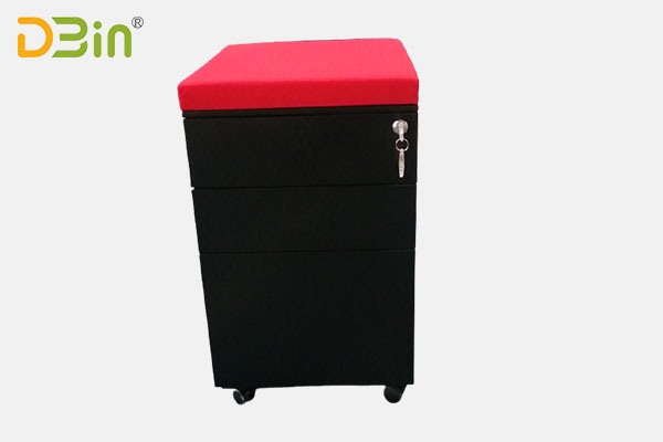 2021 new design 3 drawer mobile pedestal with cushion wholesale